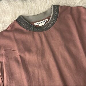 Acne Studios Navid Spell Out Mock Neck T-Shirt